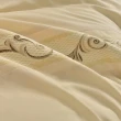 【織眠家族】緹花設計40支萊賽爾兩用被床包組-典雅樂章(加大)
