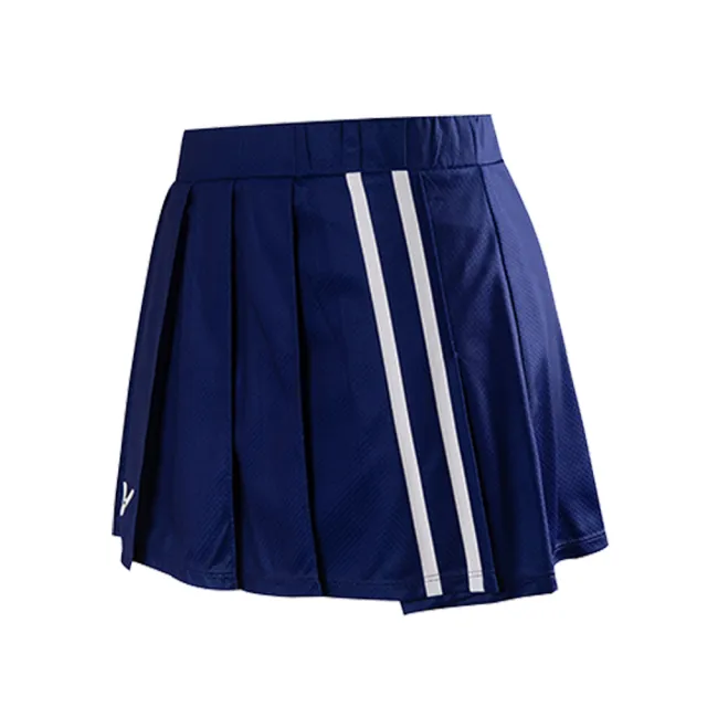 【VICTOR 勝利體育】針織運動套裝 上衣+短裙(TK-41031 B 設計藍)