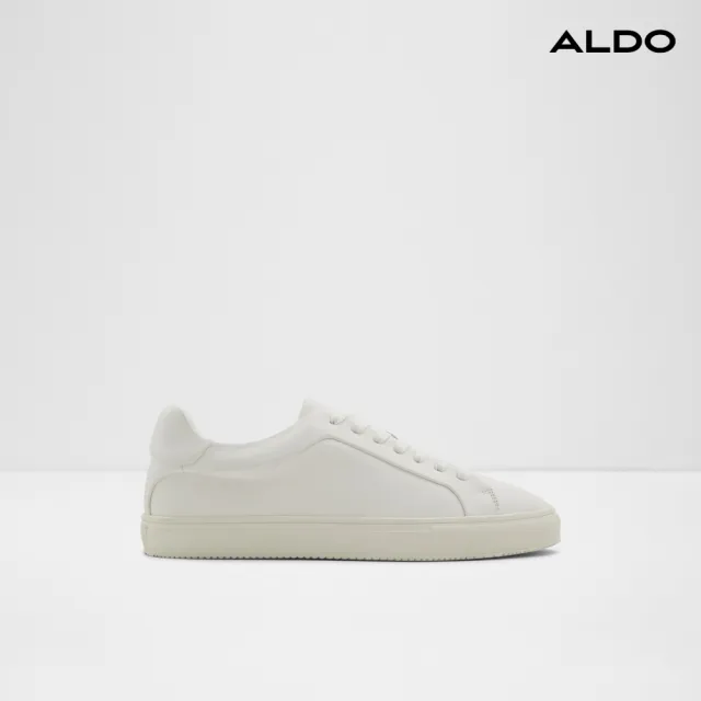 【ALDO】COBI-時尚真皮綁帶休閒鞋-男鞋(白色)