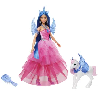 【Barbie 芭比】65週年魔法公主和獨角獸組合