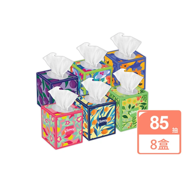 美國 Kleenex 頂級柔韌盒裝面紙230抽x4盒(贈 C