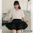 【UniStyle】蕾絲短裙 韓版A字裙 女 EAX3188F(經典黑)