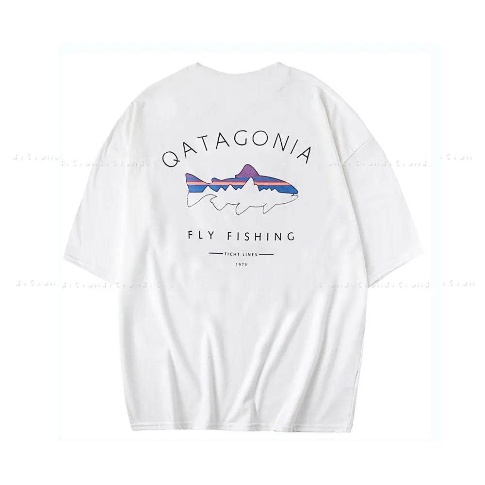 【Dition】野營釣魚休閒短袖上衣 OUTDOOR寬版短T(oversize 男女可穿)
