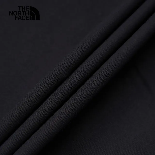 【The North Face 官方旗艦】北面UE男款黑色舒適透氣多口袋休閒短袖襯衫｜8861JK3