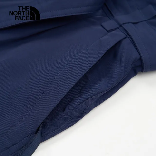 【The North Face 官方旗艦】北面UE女款藍色吸濕排汗防潑水附腰帶短褲｜886C8K2