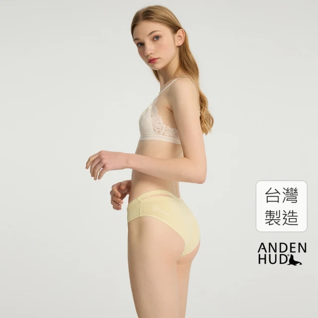 【Anden Hud】Spring Fever．交叉美臀低腰三角內褲(奶油黃-blossom)