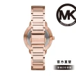 【Michael Kors 官方直營】Portia 晶鑽小秒針錶盤女錶 玫瑰金不鏽鋼鍊帶 手錶 36MM MK3640