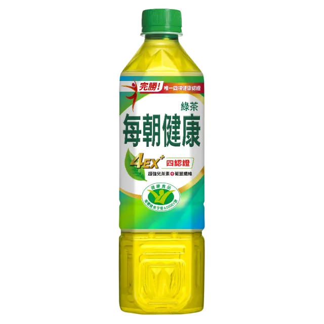 【每朝健康】綠茶/熟藏紅茶-無糖650mlx24入/箱