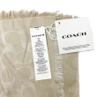 【COACH】C LOGO羊毛混桑蠶絲巾圍巾(膚金)