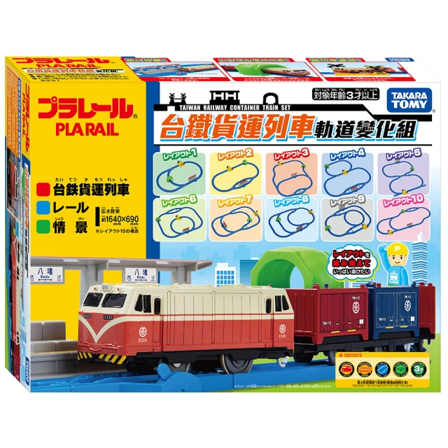 【TAKARA TOMY】PLARAIL 鐵道王國 台鐵貨運列車軌道變化組(多美火車)