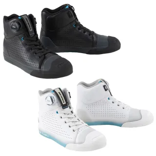 【RS TAICHI】RSS012 透氣休閒車靴 免綁鞋帶 黑/白色