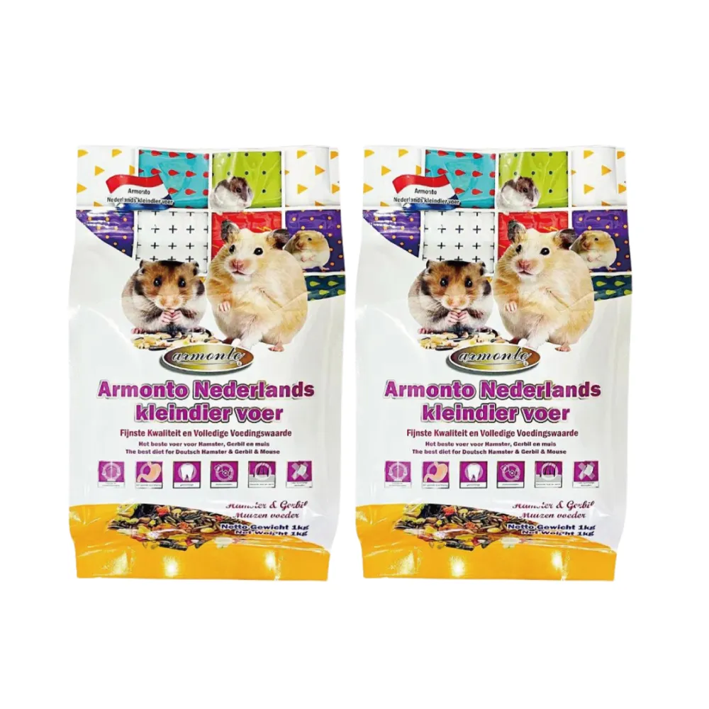 【ARMONTO 阿曼特】荷蘭特級機能全鼠類主食 1kg/包；兩包組(倉鼠飼料 鼠飼料 鼠主食)