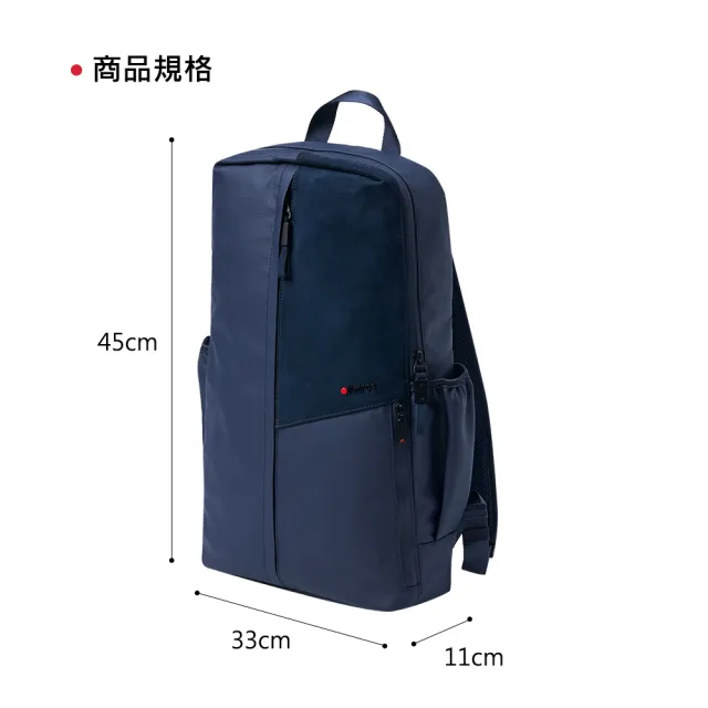 【Knirps 德國紅點傘】EDC Backpack後背包(黑/藍)