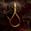 【Olivia Yao Jewellery】歐美個性款  自由百變 金色長版蛇鍊耳環(Lexa Collectionn)