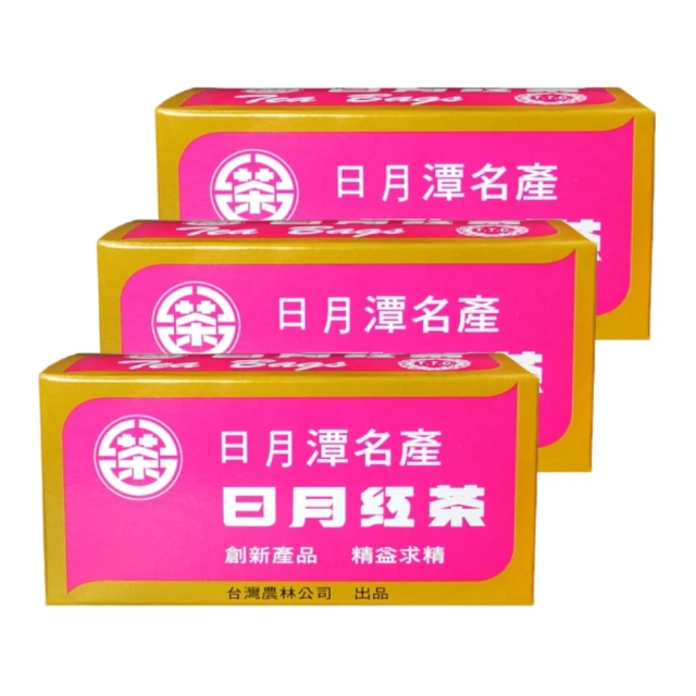 【台灣農林】日月紅茶茶包 3入組(2.4gx25入/盒)