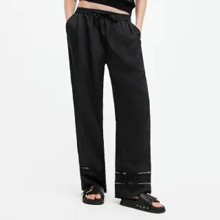 【ALLSAINTS】JADE 亞麻高腰寬褲- 黑 W028TA(直筒版型)