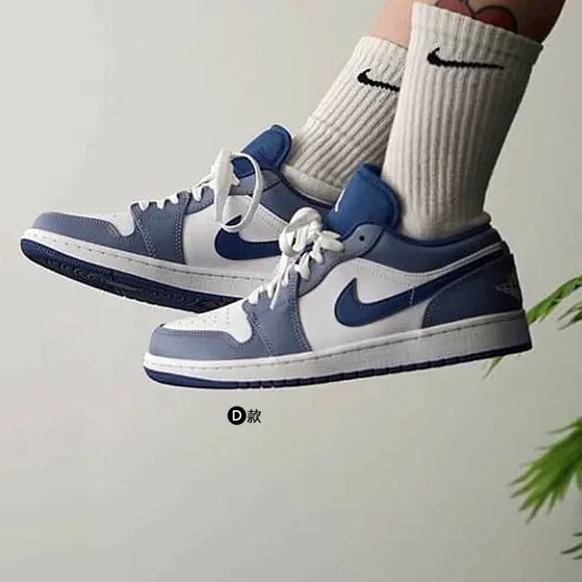 【NIKE 耐吉】運動鞋 休閒鞋 喬丹 低筒 AIR JORDAN 1 LOW 男鞋 女鞋 迷霧藍 粉黑紅 熊貓 多款(553558414&)