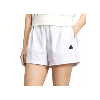 【adidas 愛迪達】TECH WV Shorts 女款 白色 運動 休閒 尼龍 寬鬆 短褲 IM8828
