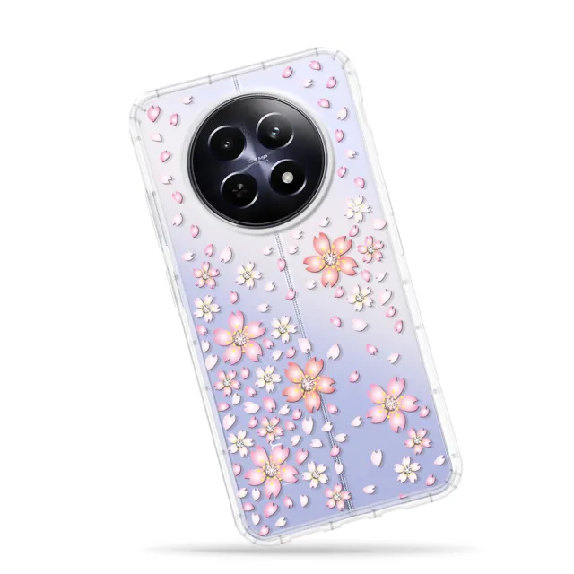 【Meteor】realme 13 5G/12 5G 奧地利彩鑽空壓防摔手機殼(櫻花)