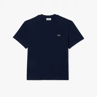 【LACOSTE】男裝-經典版型logo棉質短袖T恤(海軍藍)