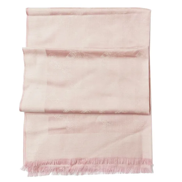 【COACH】C LOGO羊毛混桑蠶絲巾圍巾(多色選一)