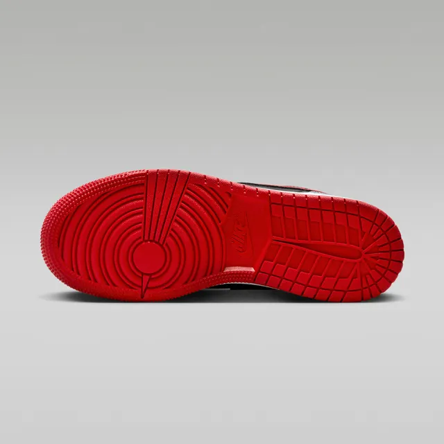 【NIKE 耐吉】Air Jordan 1 Low GS 大童 白紅黑色 喬丹 低筒 經典 休閒鞋 553560-060