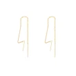 【Olivia Yao Jewellery】歐美時尚感 簡約有型 極簡閃電單耳環(Drape Collectionn)