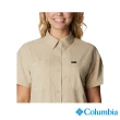 【Columbia 哥倫比亞】女款-Silver Ridge Utility™超防曬UPF50快排短袖襯衫-卡其色(UAR09080KI/IS)