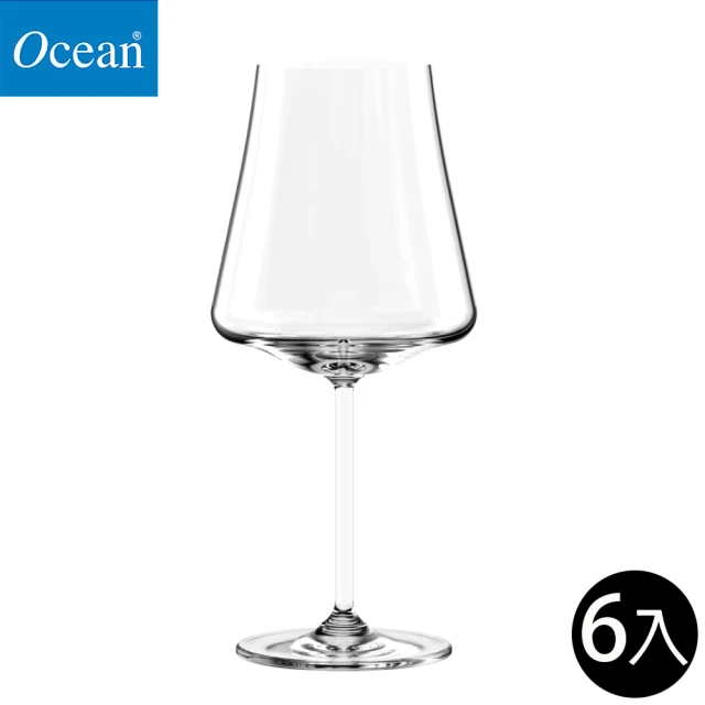 Ocean 波爾多紅酒杯 620ml 6入組 Allure系列(玻璃杯 紅酒杯 波爾多紅酒杯)