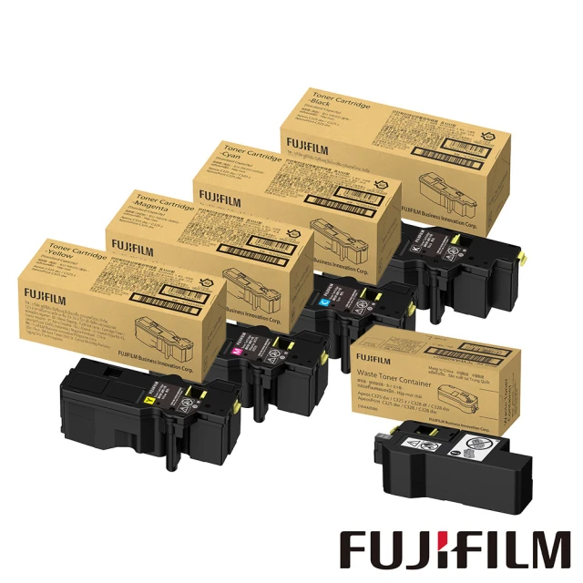 FUJIFILM 富士軟片 四色組+回收盒★CT203502