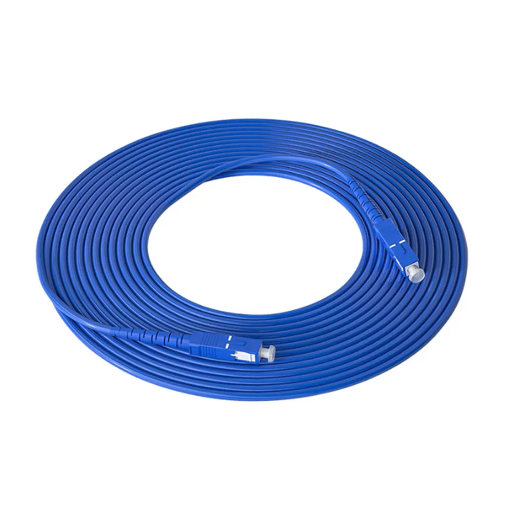 【台灣霓虹】防鼠咬防拉防彎折防火SC-SC單模單芯OS2鎧甲光纖線50米