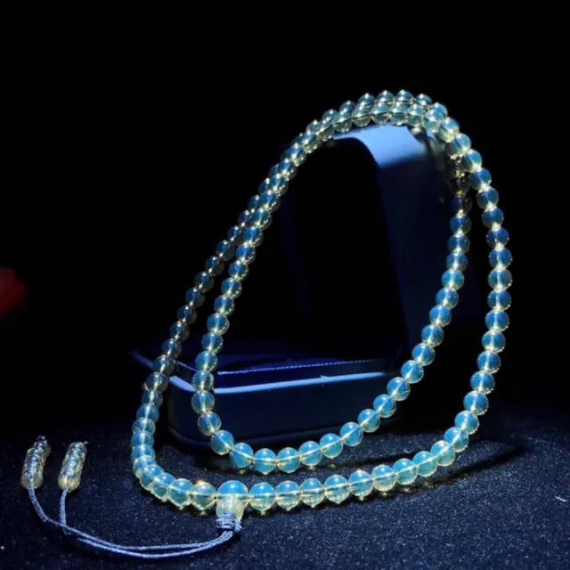 【勝弘珠寶】多明尼加藍珀麒麟雕件配唸珠