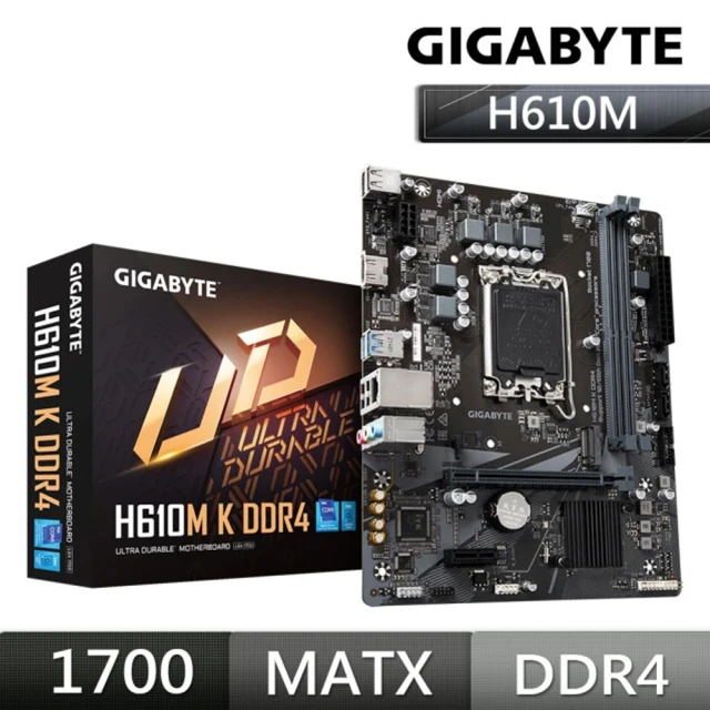 GIGABYTE 技嘉 H610M K DDR4 主機板+ 