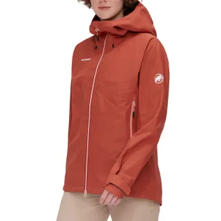 【Mammut 長毛象】Crater IV HS Hooded Jacket AF Women GTX防風防水連帽外套 女款 磚紅 #1010-30770