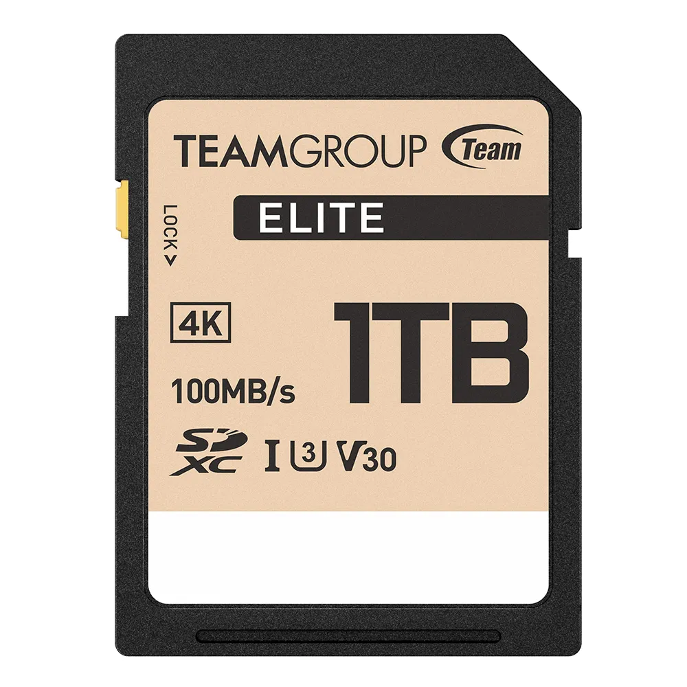 【Team 十銓】Elite SDXC 1TB UHS-I U3 V30 4K 記憶卡 [支援4K UHD攝錄影+終身保固]