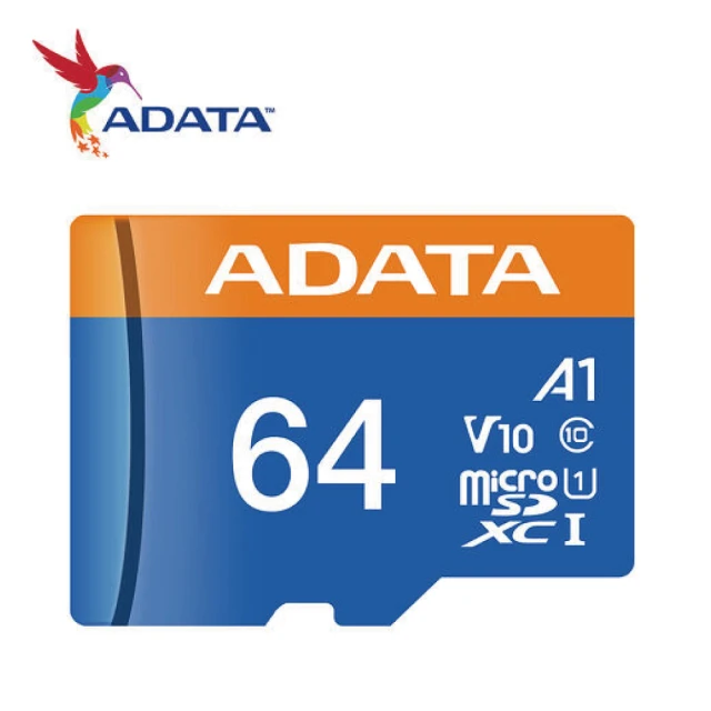 【ADATA 威剛】64G Premier microSDXC/SDHC UHS-I Class10 A1 V10 記憶卡(原廠終生有限保固)