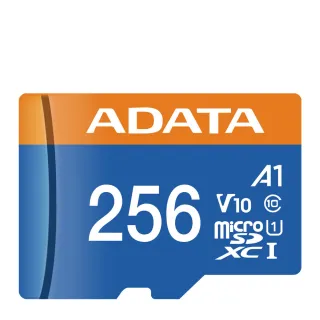 【ADATA 威剛】256GB Premier microSDXC/SDHC UHS-I Class10 A1 V10 記憶卡(原廠終生有限保固)