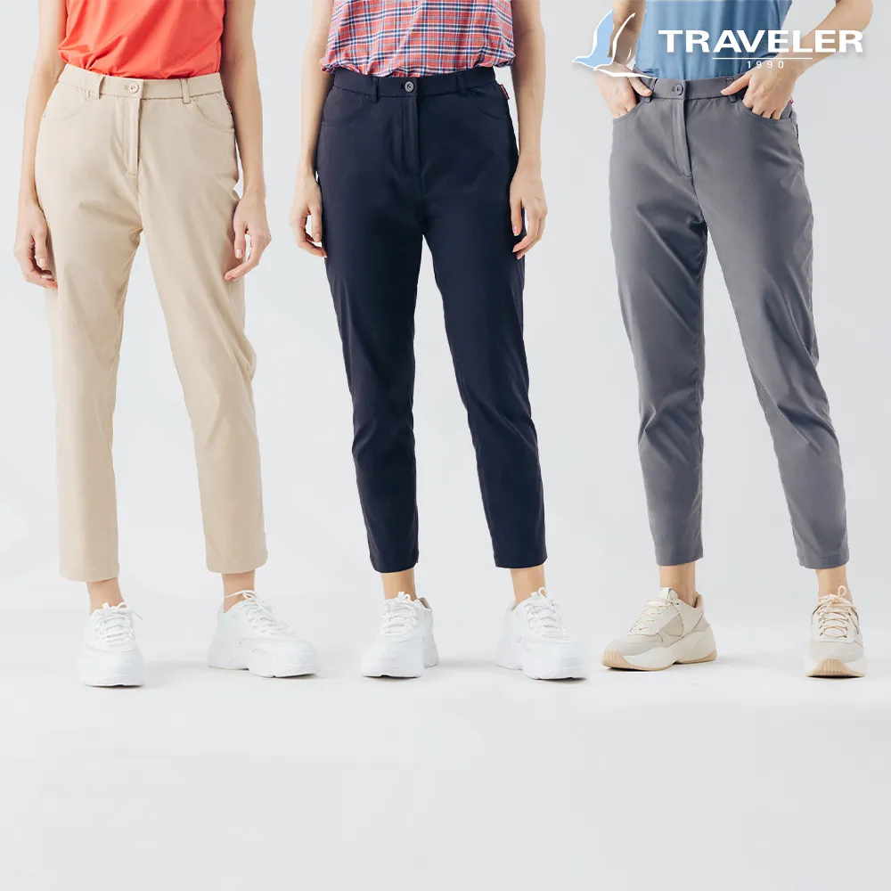 【TRAVELER 旅行者】24SS女款涼感彈性吸排褲_241TR530.531(四面彈/耐磨褲/抗UV/八分褲)