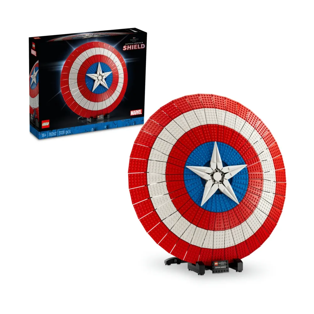 【LEGO 樂高】Marvel超級英雄系列 76262 美國隊長的盾牌(Captain America’s Shield 直徑47公分)