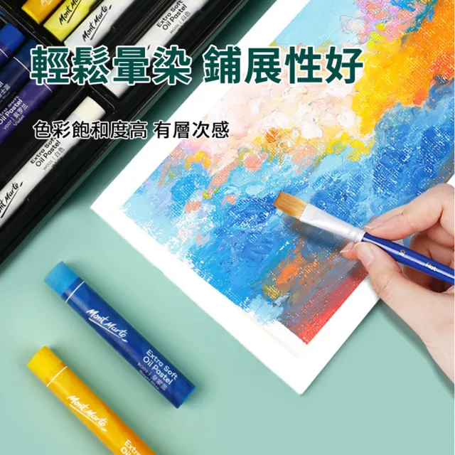 【MENGMATE】39色 超軟重彩彩繪油畫棒套組 不髒手兒童蠟筆 安全無毒畫畫筆 彩色筆(開學用品)
