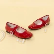 【FAIR LADY】日本京都聯名 HAPPYFACE 法式復古鑽釦瑪莉珍平底鞋(櫻桃、5B2861)