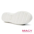 【MAGY】寬版蝴蝶結綁帶休閒鞋(白色)