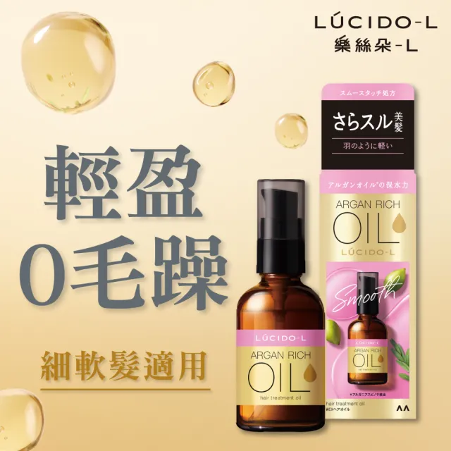 【LUCIDO-L樂絲朵-L】摩洛哥護髮精華油60ml(4款任選)