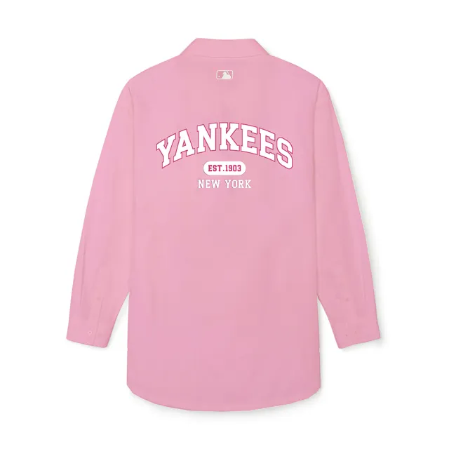 【MLB】女版襯衫 Varsity系列 紐約洋基隊(3FWSV0141-50PKL)