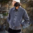 【Dickies】男款水洗黑純棉帆布可調節式下擺設計外套｜DK012971H86
