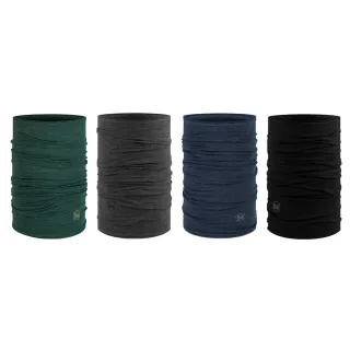 【BUFF】美麗諾羊毛頭巾 125gsm 舒適素面(季節交替/羊毛/路跑/健行/單車/爬山)