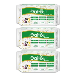 【Dailix】18cm每日健康檢查乾爽透氣抑菌護墊(三入組共90片裝)