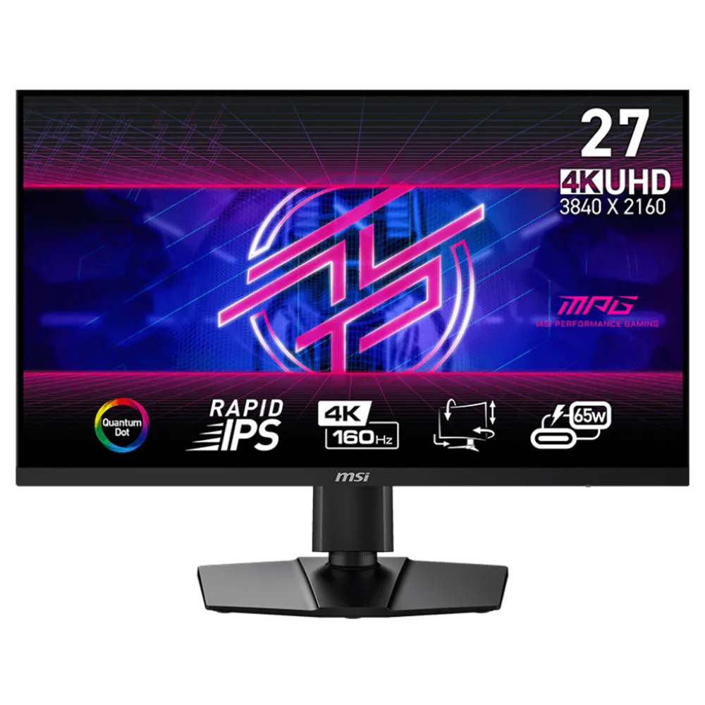 【MSI 微星】MPG 274URF QD 27吋 IPS 4K電競顯示器(160Hz/AMD FreeSync™)