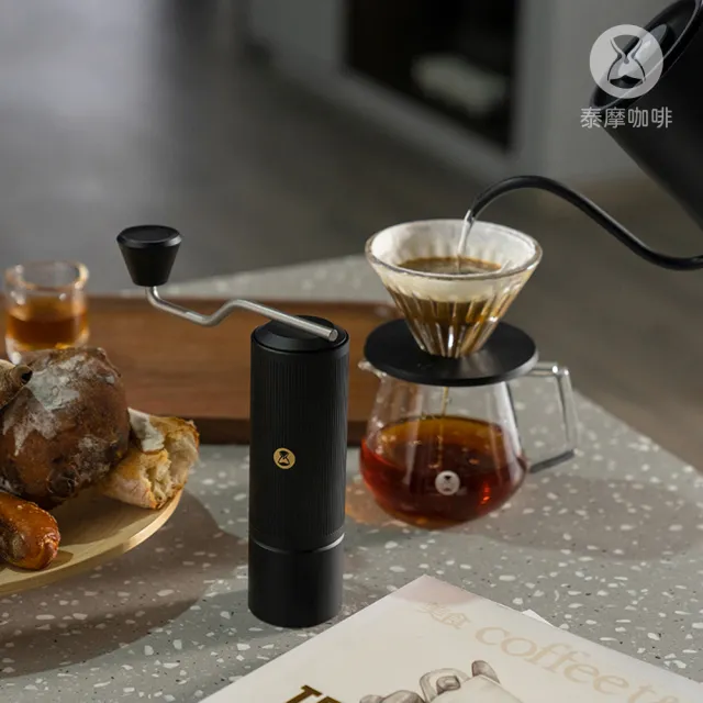 【TIMEMORE 泰摩】泰摩咖啡 栗子X lite磨豆機-曜石黑(手搖磨豆機 不鏽鋼刀盤)