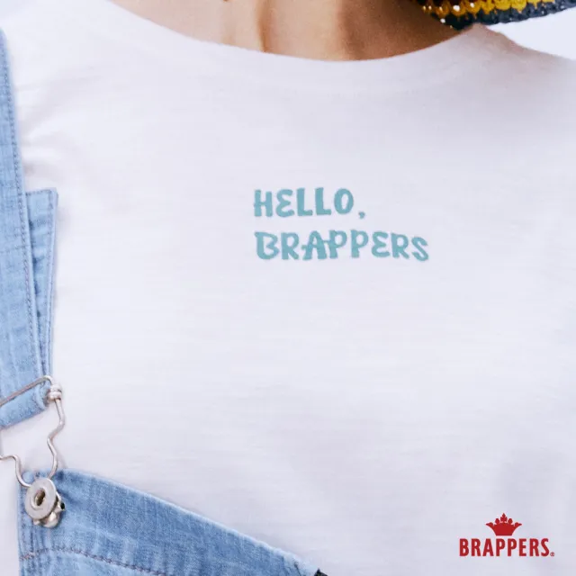 【BRAPPERS】女款 HELLO BRAPPERS印花T(米白)